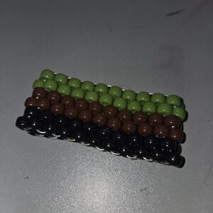 Beaded Camo Themed Cuff